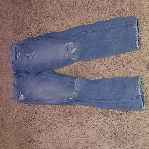 Distressed Mom Jeans